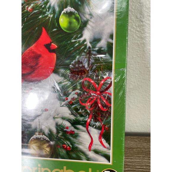 Springbok 500 Piece Puzzle Cardinal Christmas Tree Ornaments Sealed‎ USA Made - Picture 8 of 9